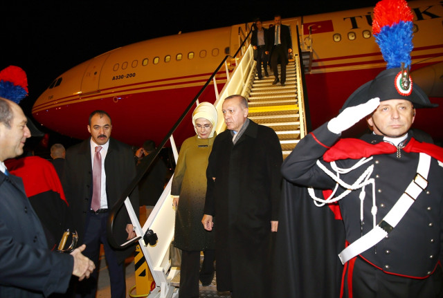 Erdoğan, Roma'ya Gitti! Papa ile <a class='keyword-sd' href='/kudus/' title='Kudüs'>Kudüs</a>'ü Görüşecek