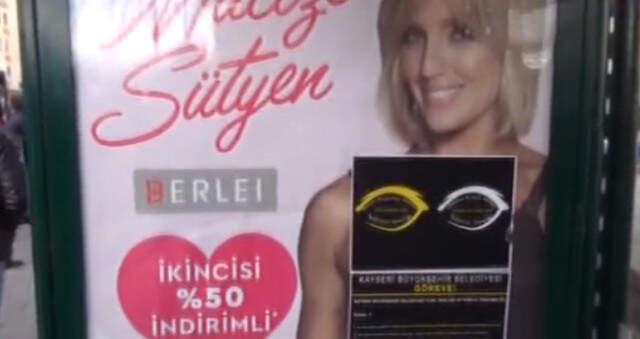 Kayseri'de Sütyen Reklamını 'Ahlaksız' Diye Kapattılar