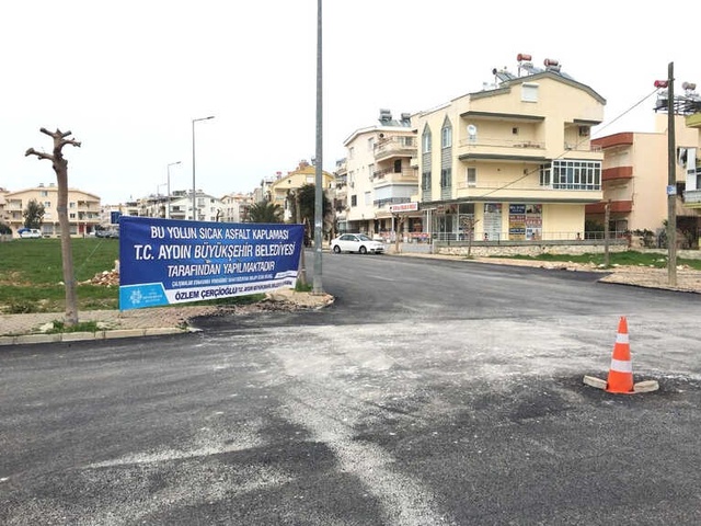 Aydın Büyükşehir Didim'de Asfalt Çalışmalarını Sürdürüyor