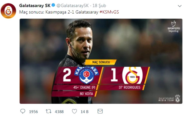 TFF Galatasaray'ı <a class='keyword-sd' href='/sosyal-medya/' title='Sosyal Medya'>Sosyal Medya</a> Paylaşımı Nedeniyle PFDK'ya Sevk Etti
