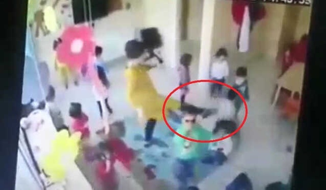 Kreşte Küçük Çocuklara Uygulanan Şiddet Güvenlik Kamerasına Yansıdı