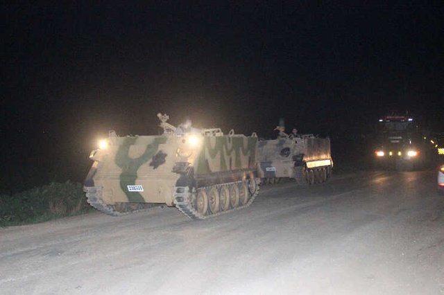 Zeytin Dalı Harekatı Kapsamında Sınıra Yeni Tank Sevkiyatı