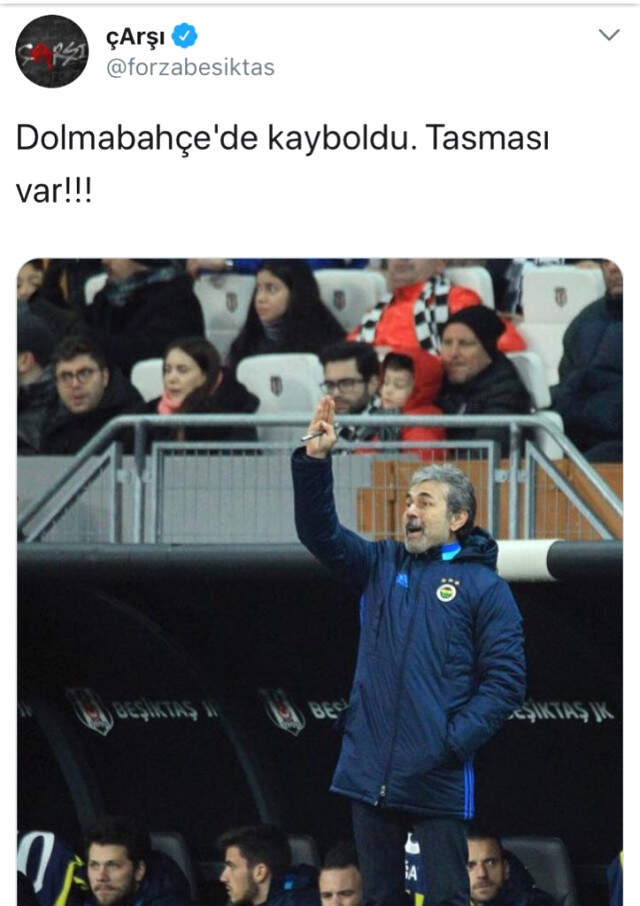 Beşiktaş Taraftar Grubu Çarşı'dan Aykut Kocaman'a Hakaret