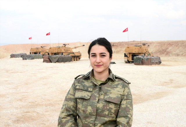 Afrin Harekatı'nın Kadın Subayları, Hedefi 12'den Vuruyor
