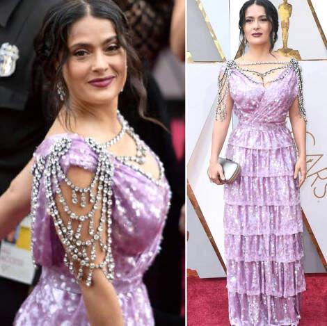 Demet Akalın'dan Salma Hayek'in Elbisesine Olay Yorum: Bunu Ben Bile Giymem