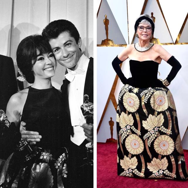 Rita Moreno, Oscar'da 56 Yıl Önce Giydiği Kıyafetin Benzerini Giydi