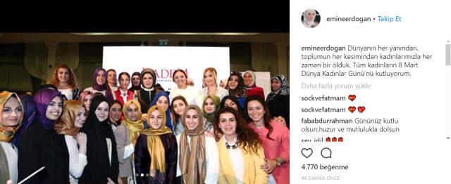 Emine Erdoğan, Instagram Hesabından İlk Paylaşımını Yaptı