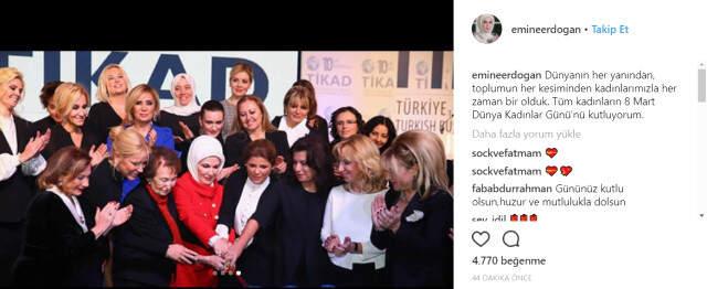 Emine Erdoğan, Instagram Hesabından İlk Paylaşımını Yaptı