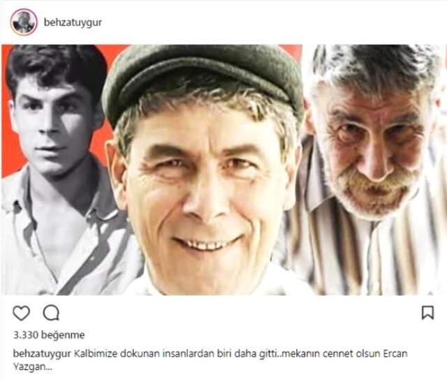 Usta Oyuncu Ercan Yazgan'ın Ölümü, Ünlü İsimleri Yasa Boğdu