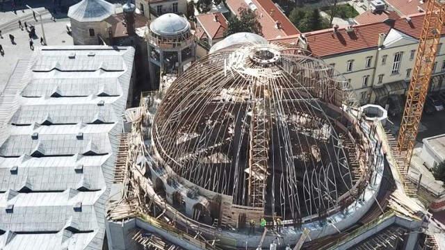 Taksim Camiinde Kaba İnşaatın Yüzde 80'i Tamamlandı! İşte Son Hali