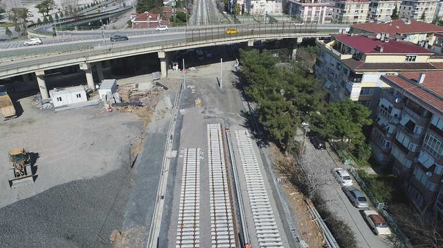 Gebze-Haydarpaşa Banliyö Hattındaki Çalışmalar Havadan Görüntülendi