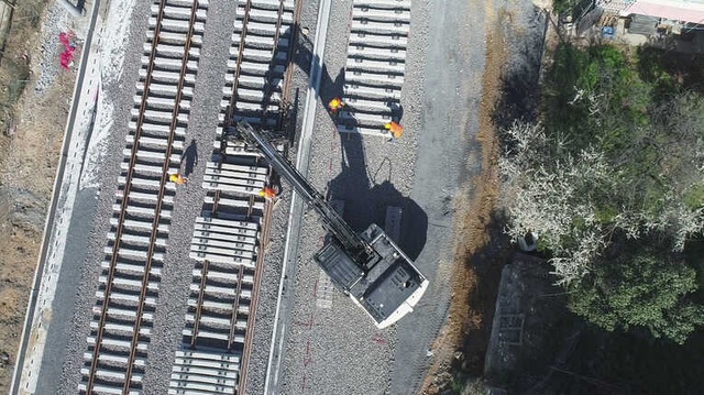 Gebze-Haydarpaşa Banliyö Hattındaki Çalışmalar Havadan Görüntülendi