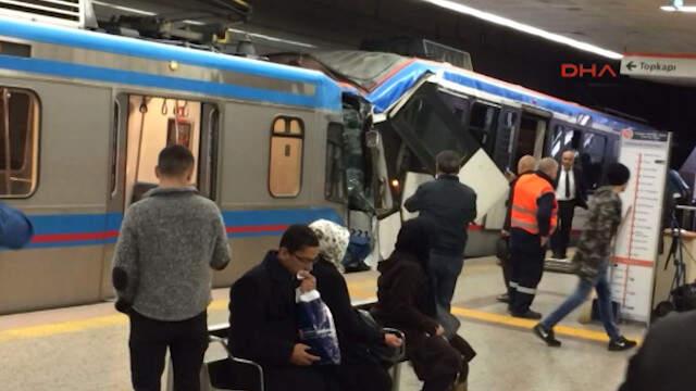 İstanbul'da Tramvaylar Çarpıştı: 13 Yaralı