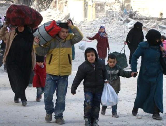 Sivillerin Afrin'i Terk Ediyor! Siviller Kuşatma Altındaki Afrin'i Terk Ediyor! İşte Kaçış Görüntüleri