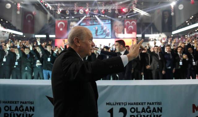 MHP'nin 12. Olağan Kurultayı Başladı, Bahçeli Tek Aday Gösterildi