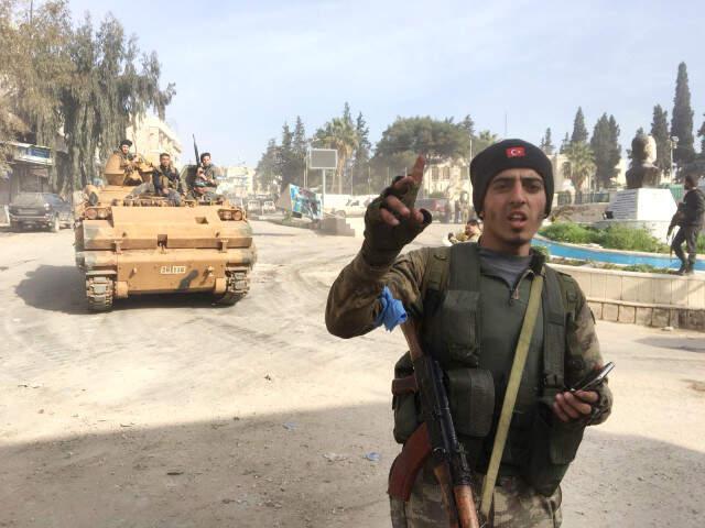 TSK ve ÖSO, Afrin İlçe Merkezinde Kontrolü Sağladı