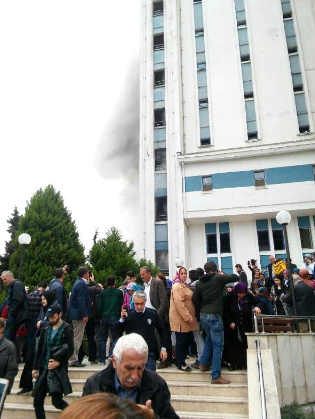 Ordu Devlet Hastanesinde Yangın Çıktı, Hastalar Tahliye Edildi