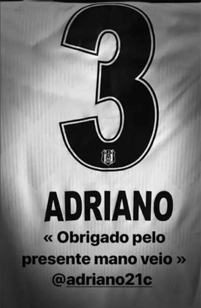 Dani Alves'ten, Beşiktaşlı Adriano'ya Teşekkür