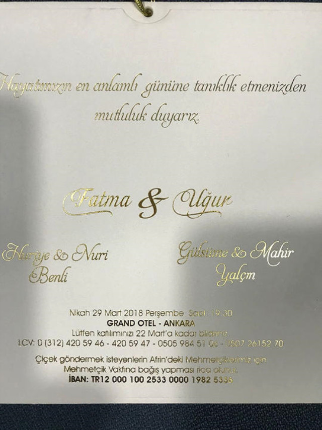 Mecliste Düğün Heyecanı! AK Partili Fatma Benli Düğün Davetiyesini Dağıttı