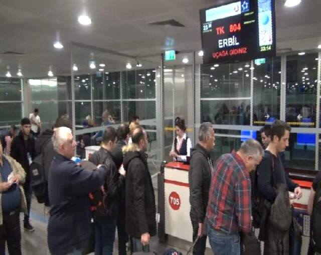 Türkiye'den Erbil'e 6 Ay Sonra İlk Direkt Uçuşlar Başladı