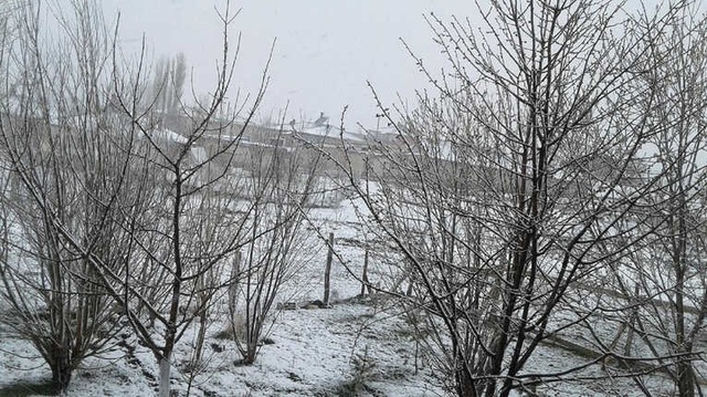Nisan Ayında Kar Bastırdı! Çiftçileri Don Korkusu Sardı