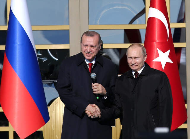 Külliye'de Başbaşa Görüşen Erdoğan ve Putin'den Düşman Çatlatan Kareler