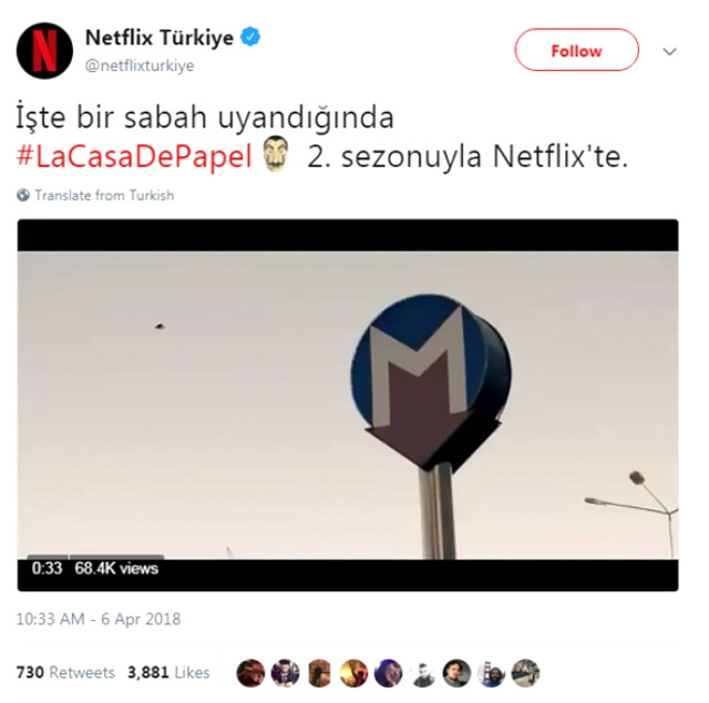 Netflix'ten Türkiye'ye Özel La Casa de Papel Tanıtımı