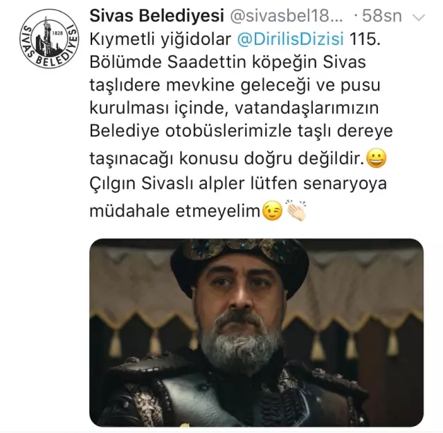 Diriliş Hayranı Sivaslılar Sadettin Köpek'e Pusu Kurmak İçin Belediyeden Otobüs İstedi