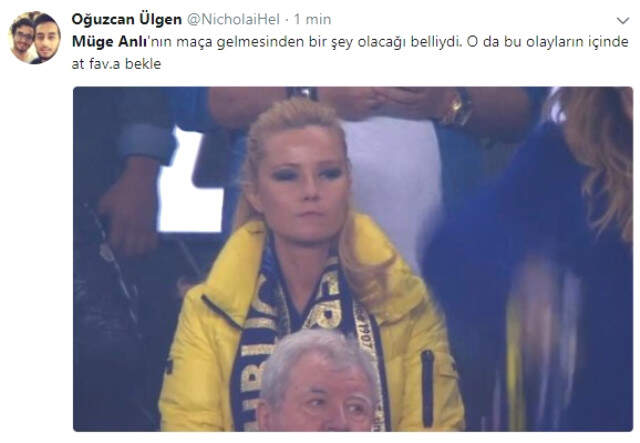 Olaylı Derbi Sonrası Maçı Tribünden İzleyen Müge Anlı Sosyal Medyada Gündeme Oturdu