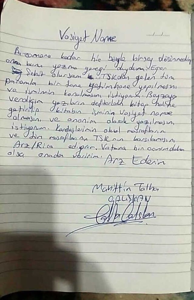Cumhurbaşkanı Erdoğan Talimat Verdi! Şehidin Yetimhane Vasiyeti Yerine Getirilecek