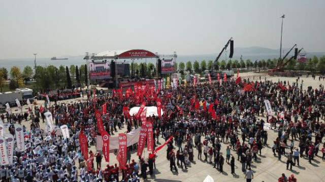 1 Mayıs'ın Kutlandığı Maltepe Miting Alanındaki Son Durum Havadan Fotoğraflandı