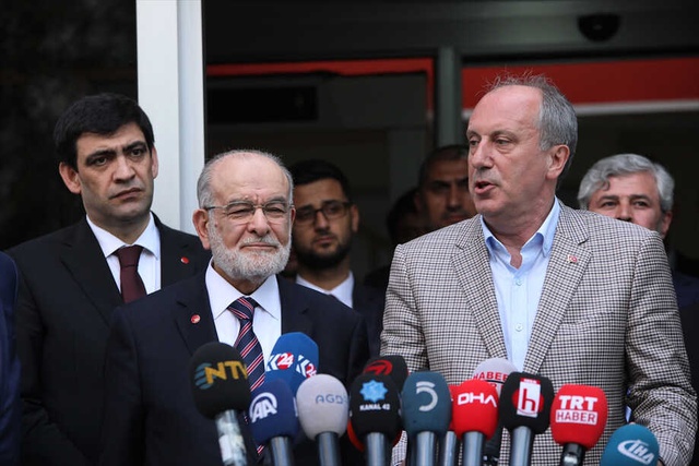 CHP'nin Cumhurbaşkanı Adayı İnce, SP Lideri Karamollaoğlu'nu Ziyaret Etti