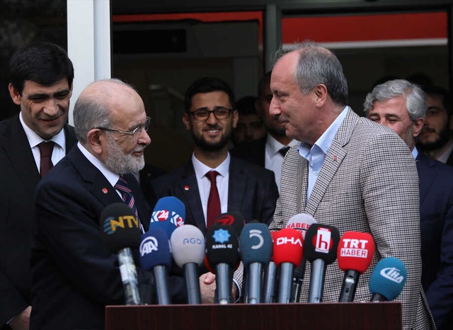 CHP'nin Cumhurbaşkanı Adayı İnce, SP Lideri Karamollaoğlu'nu Ziyaret Etti