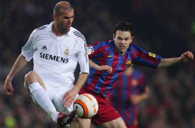 Real Madrid Teknik Direktörü Zinedine Zidane, Barcelona'nın Efsanesi Iniesta'ya Veda Etti