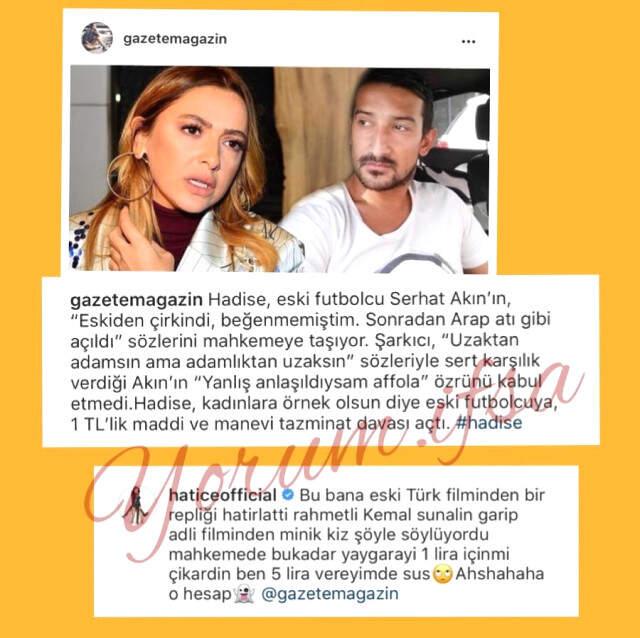 Hadise-Serhat Akın Tartışmasına Hatice de Dahil Oldu: 5 TL Vereyim de Sus