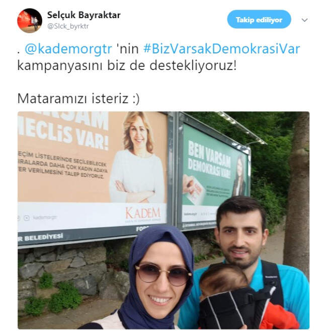Selçuk Bayraktar'dan Eşi Sümeyye'ye Jest!