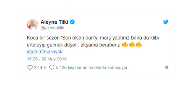 Aleyna Tilki'den Sürpriz! Galatasaray'ın Şampiyonluk Kutlamalarına Katılıyor
