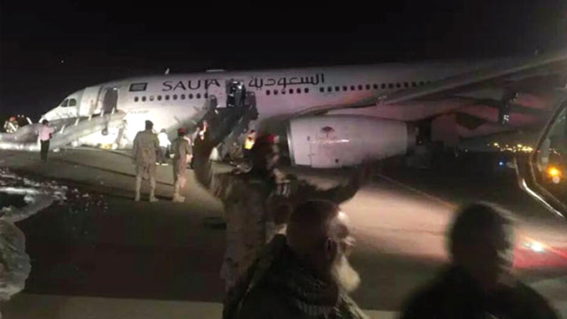 Suudi Arabistan'da Yolcu Uçağı Burun Üzeri İniş Yaptı