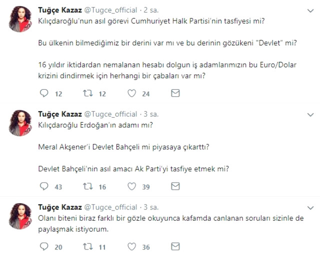 Tuğçe Kazaz'dan Beyin Yakan Sorular: Kılıçdaroğlu, Erdoğan'ın Adamı mı?