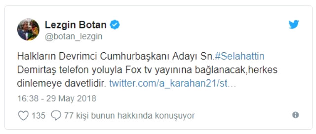 HDP'nin Cumhurbaşkanı Adayı Demirtaş 
