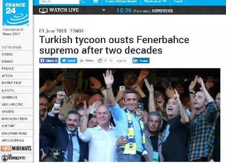 Dış Basında Ali Koç Var: Zengin İş Adamı Fenerbahçe'nin Önderi Oldu