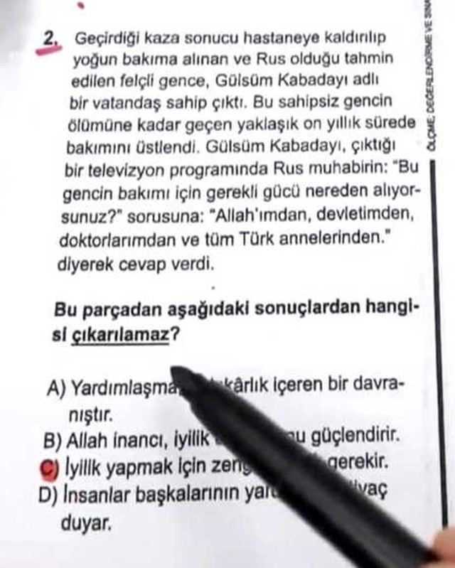 Felç Geçiren Kimsesiz Gence 10 Yıl Bakan Gülsüm Anne LYS'de Soruldu