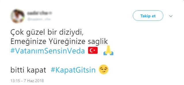 Vatanım Sensin Dizisinin Final Bölümü İzleyicileri Gözyaşlarına Boğdu