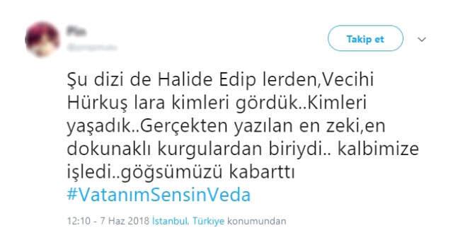Vatanım Sensin Dizisinin Final Bölümü İzleyicileri Gözyaşlarına Boğdu
