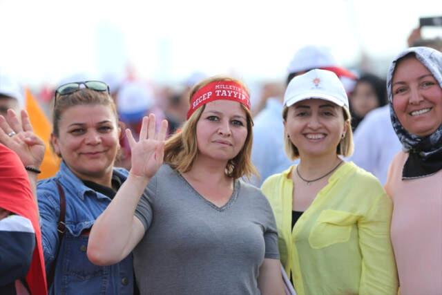 AK Parti'nin Yenikapı'daki Dev Mitingine 1 Milyon 300 Bin Kişi Katıldı