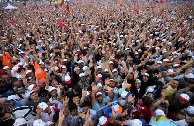 AK Parti'nin Yenikapı'daki Dev Mitingine 1 Milyon 300 Bin Kişi Katıldı