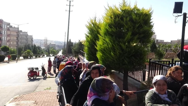 Kilis'te Binlerce Kişi 6 Aylık İş İçin Geceden Sıraya Girdi