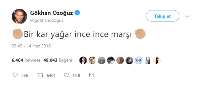 Muharrem İnce'ye Oy Vereceğini Belli Eden Gökhan Özoğuz, Kendisini Eleştirenlere Şiirle Cevap Verdi