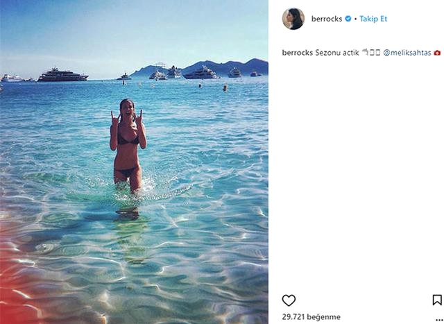 Berrak Tüzünataç Yaz Sezonunu Bikinili Fotoğrafıyla Açtı