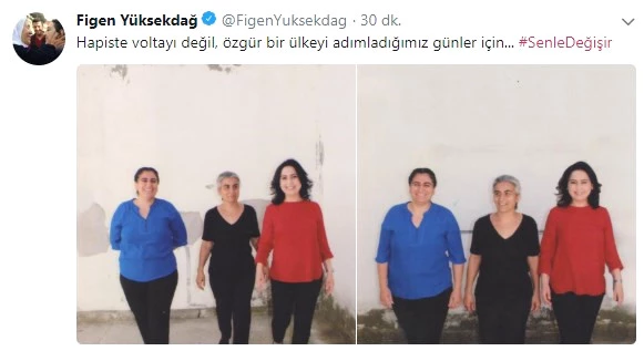 Figen Yüksekdağ, Cezaevinden İlk Kez Fotoğraf Paylaştı